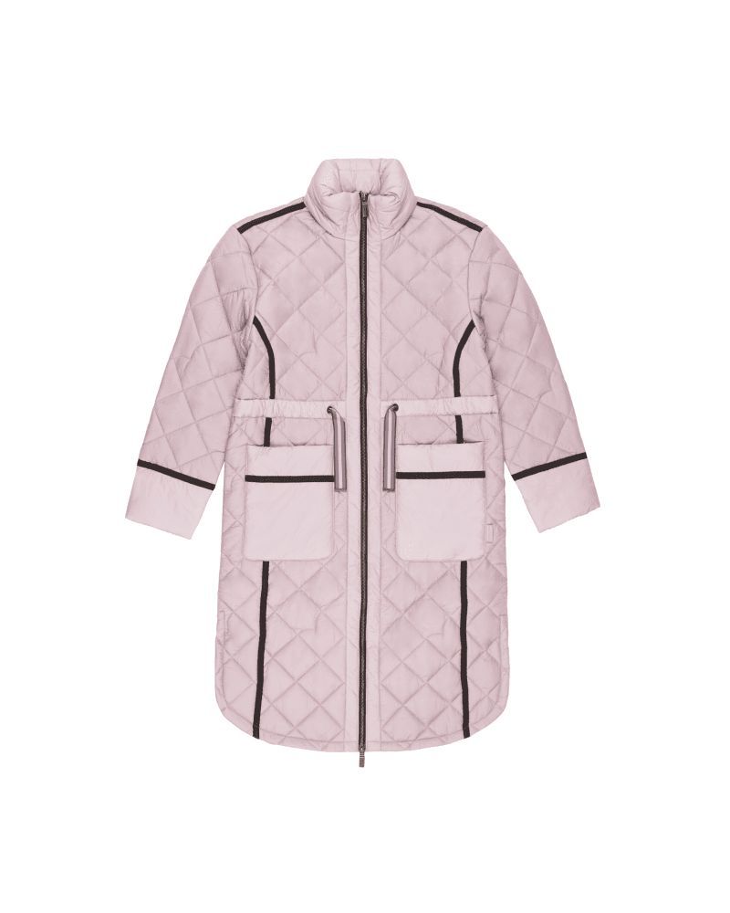 Women's Refined Insulated Quilted Long Coat