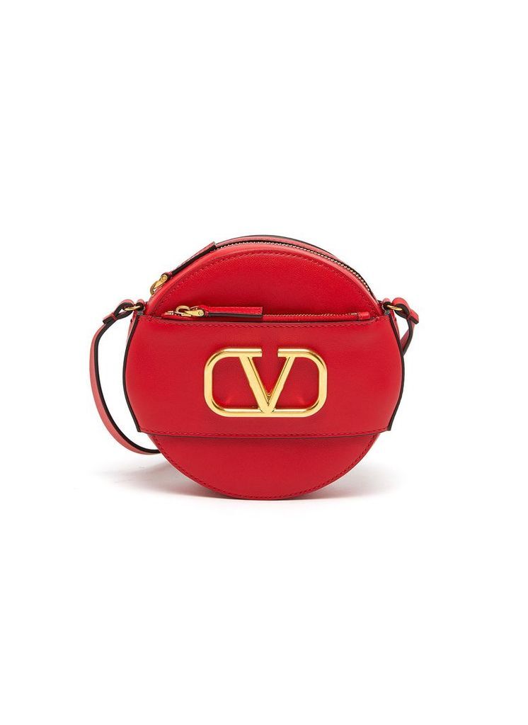 Valentino Garavani 'VLOGO' leather round crossbody bag