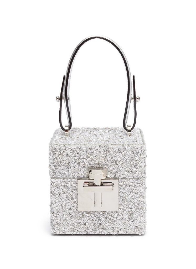 'Alibi Cube' embellished box bag