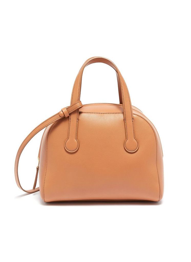 'Sporty' leather bowling bag