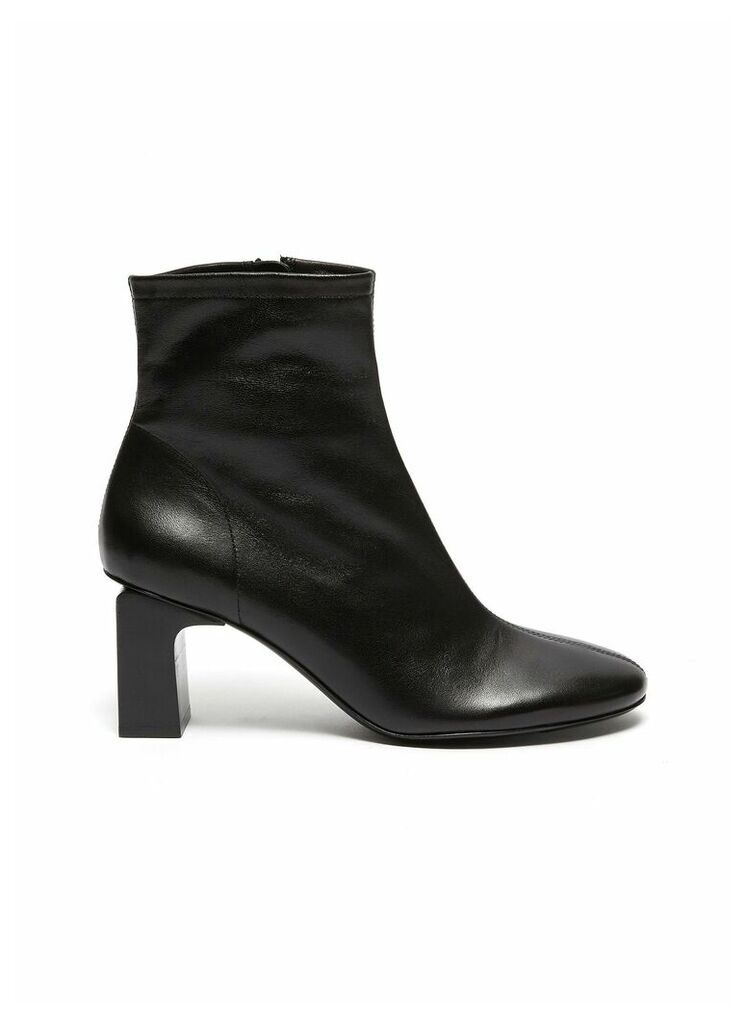 'Vasi' block heel ankle leather boots
