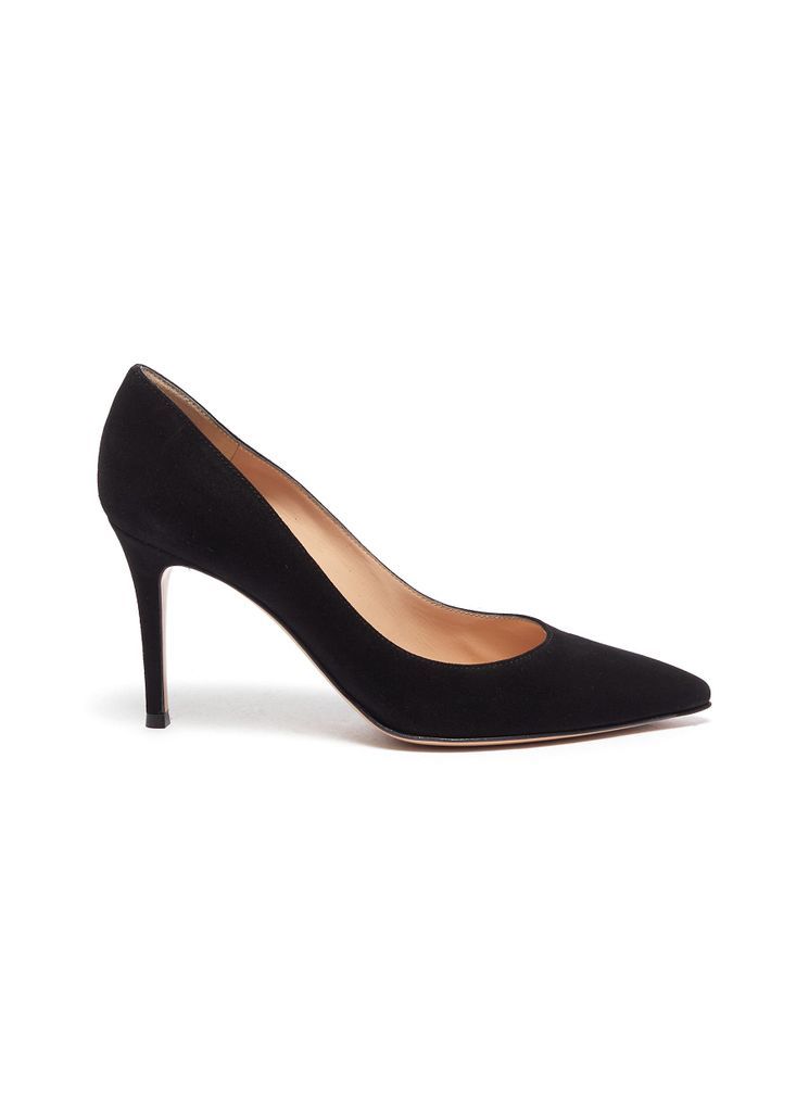 GIANVITO 85 SUEDE LEATHER PUMPS