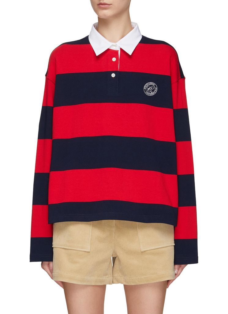 STRIPED COTTON RUGBY SHIRT