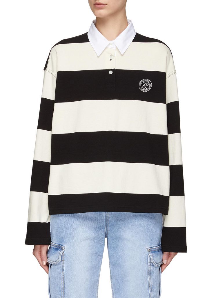 STRIPED COTTON RUGBY SHIRT