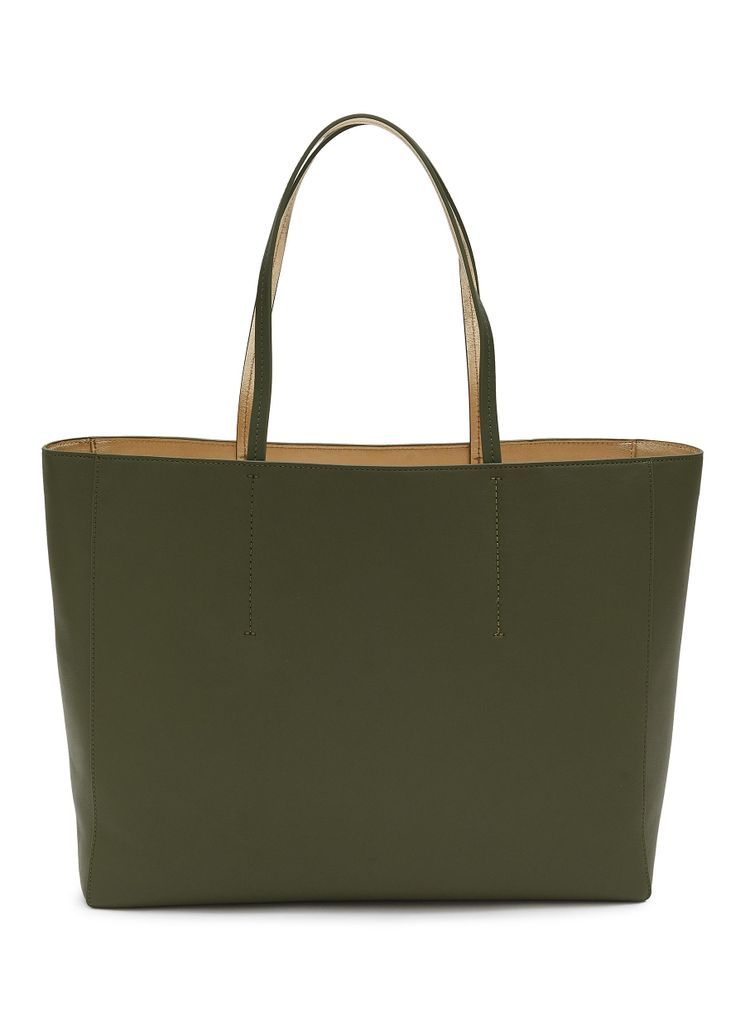 Medium 'New York' Reversible Leather Tote Bag