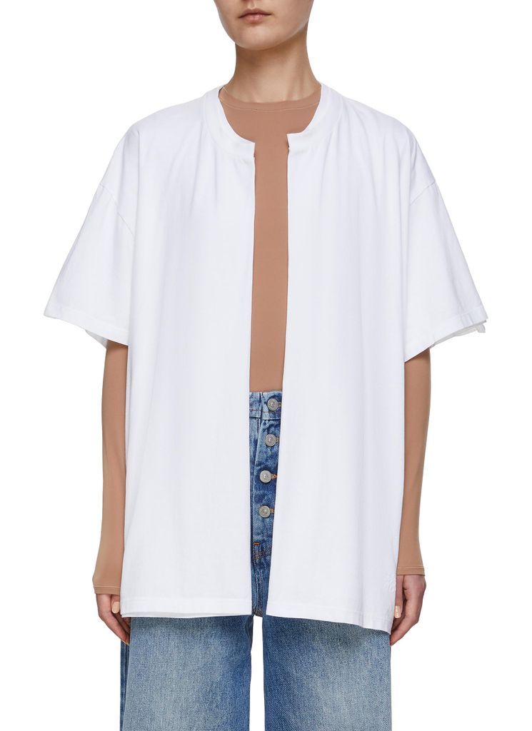 Cotton Oversized Short Sleeve Shirt