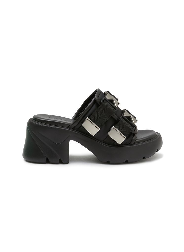 ‘Flash' Double buckle strap platform sandals