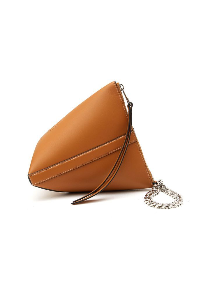 ‘The Curve' Calfskin Leather Pouch