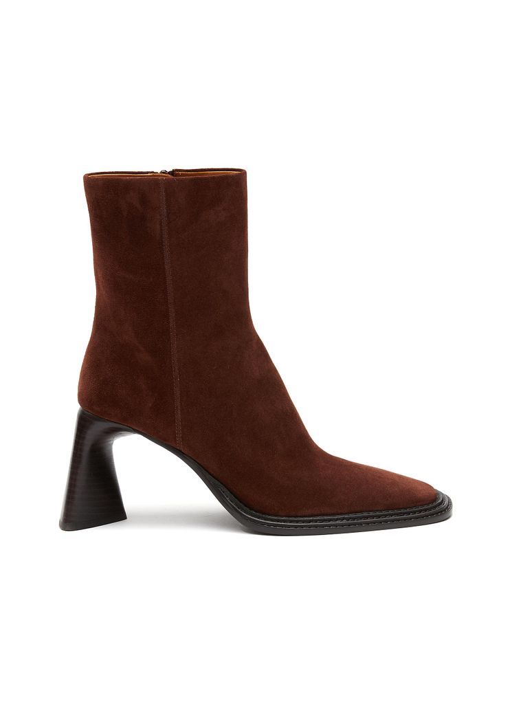 ‘BOOKER' SQUARE TOE SUEDE ANKLE BOOTS