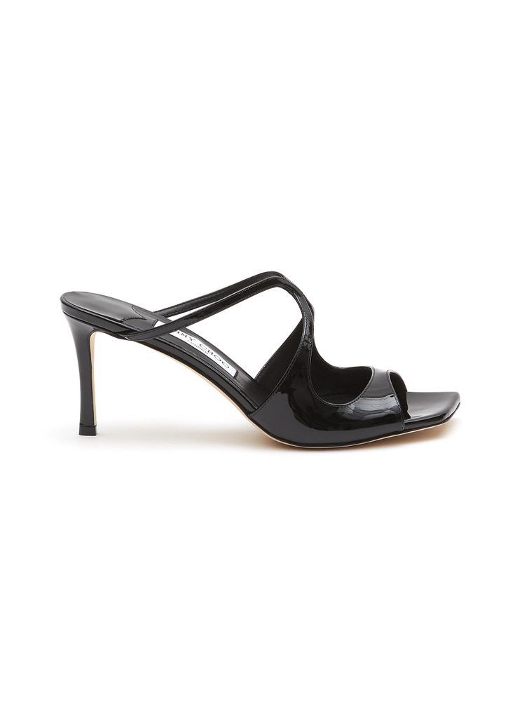 ‘ANISE' 75 PATENT LEATHER SANDALS