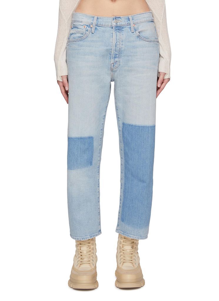 ‘THE DITCHER' CROPPED LOW RISE BOYFRIEND JEANS