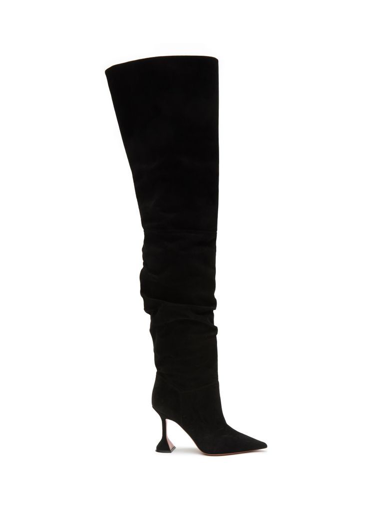 ‘Olivia' 95 Suede Slouchy Thigh High Boots