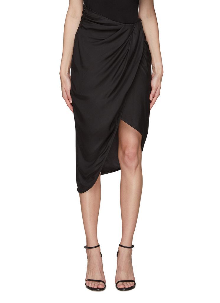 ‘Paita' Wrap Effect Midi Skirt