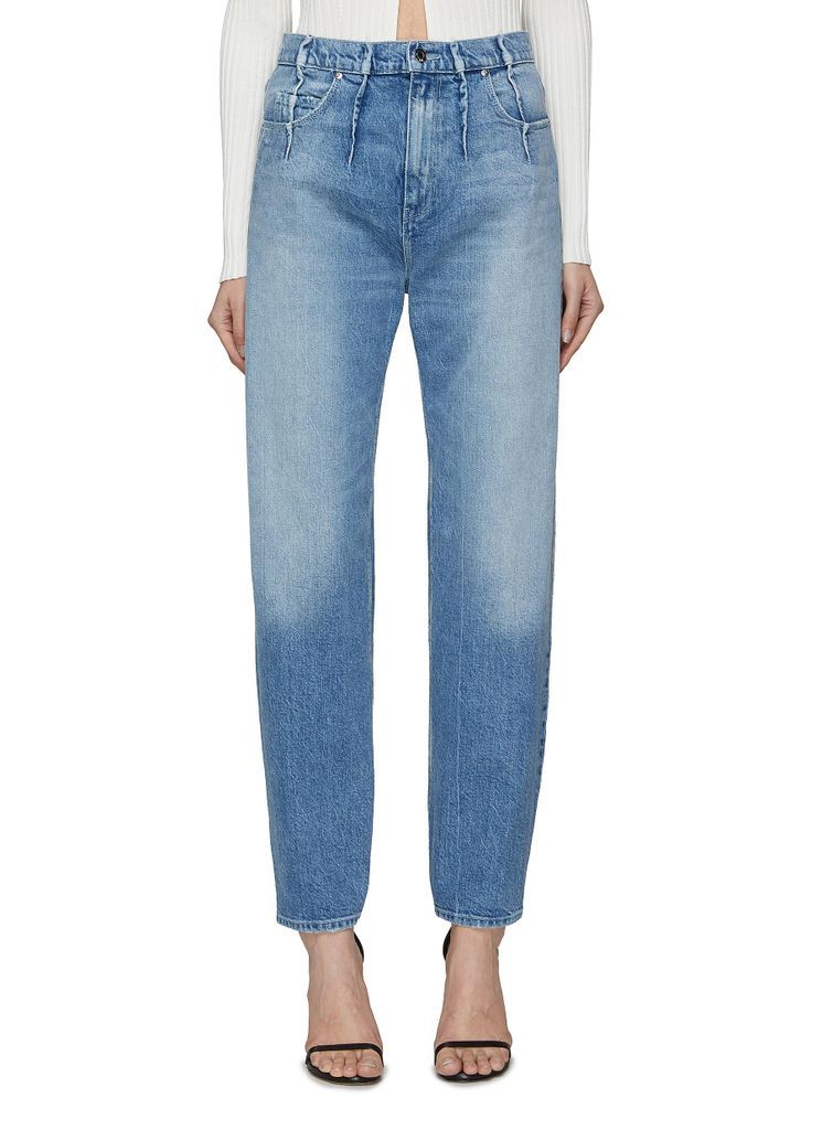‘Ele' Pintuck Detail Relaxed Fit Tapered Leg Jeans