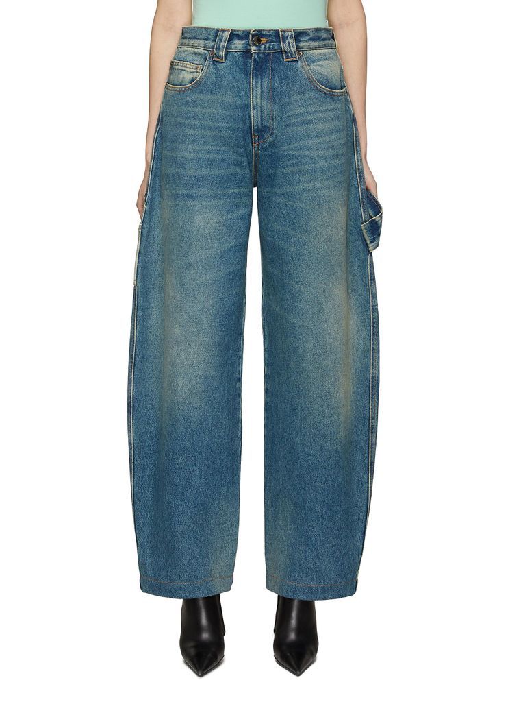 ‘Audrey' High Rise Washed Balloon Jeans