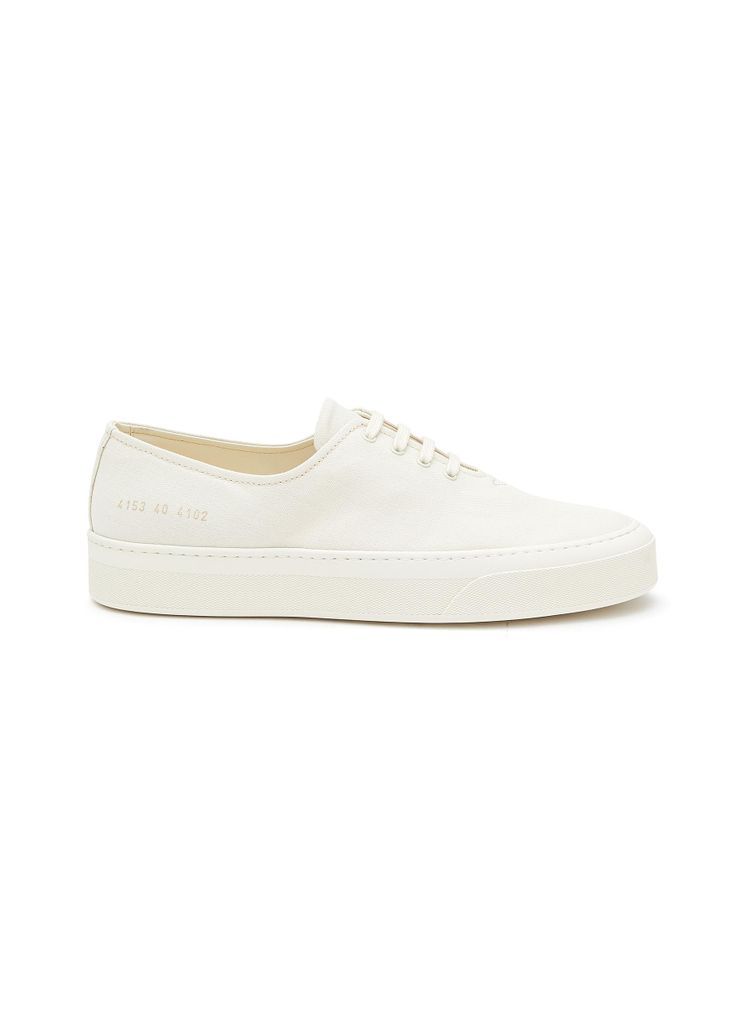 ‘Four Hole' Low Top Canvas Sneakers