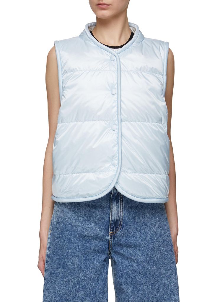‘Kama' Snap Button Puffer Vest
