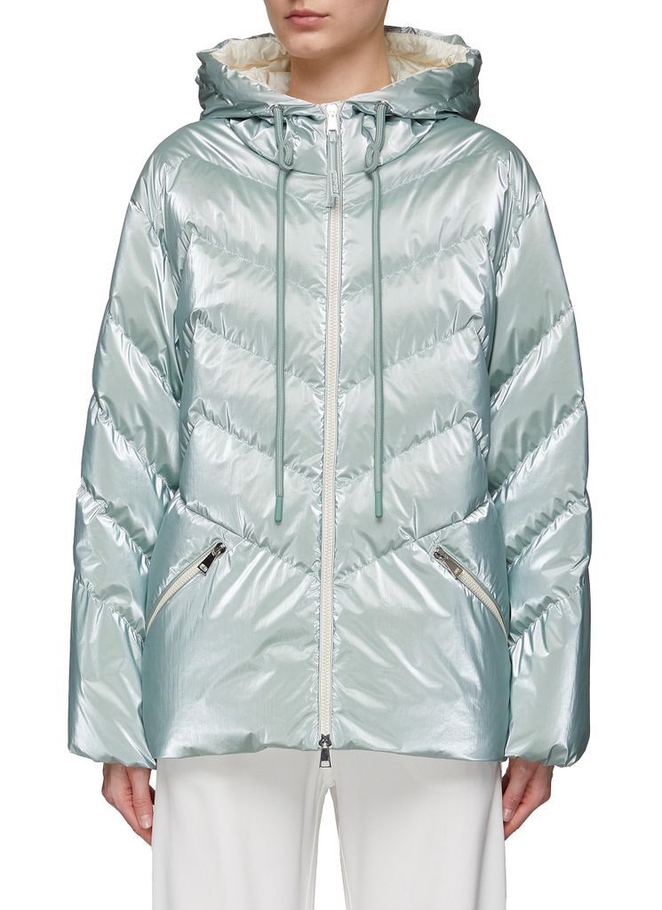 ‘Oeting' Hooded Chevron Puffer Jacket