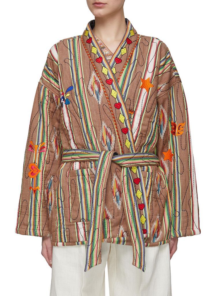 ‘Santafe' Belted Cotton Kimono