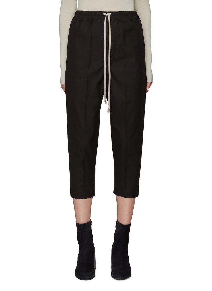 ‘Astaires' Elongated Drawstring Waist Drop Crotch Cropped Pants