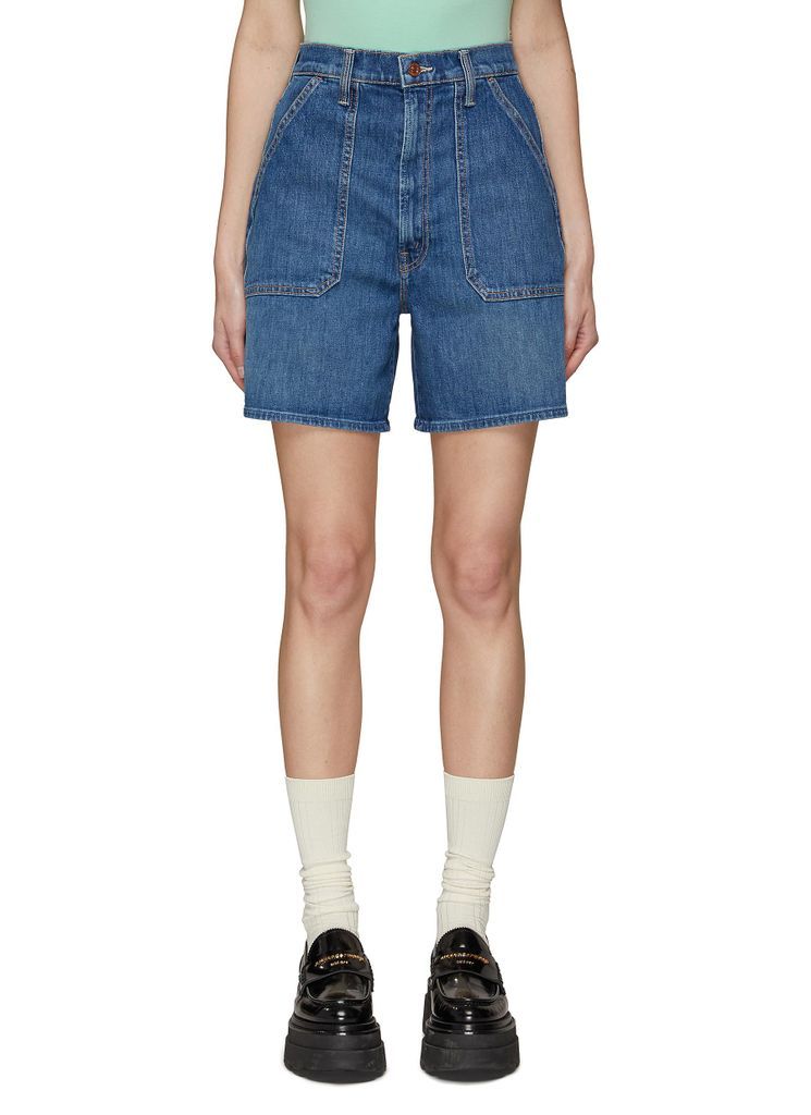 ‘The Patch Rambler' Rolled Denim Shorts