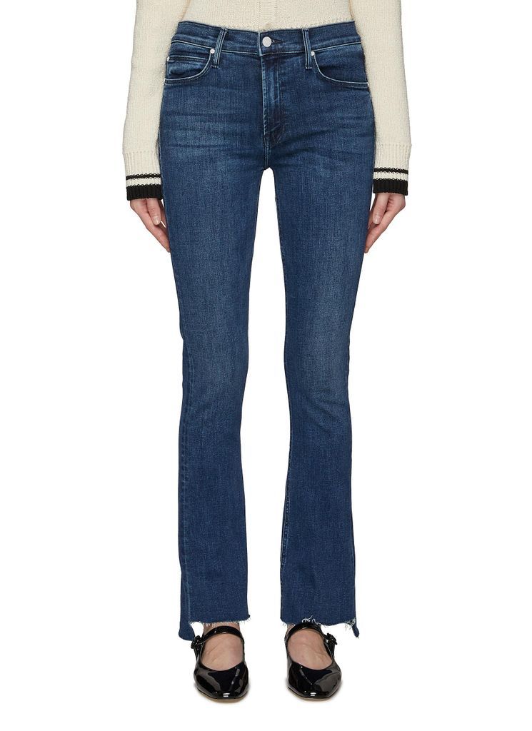 ‘The Runway' Step Fray Flared Jeans