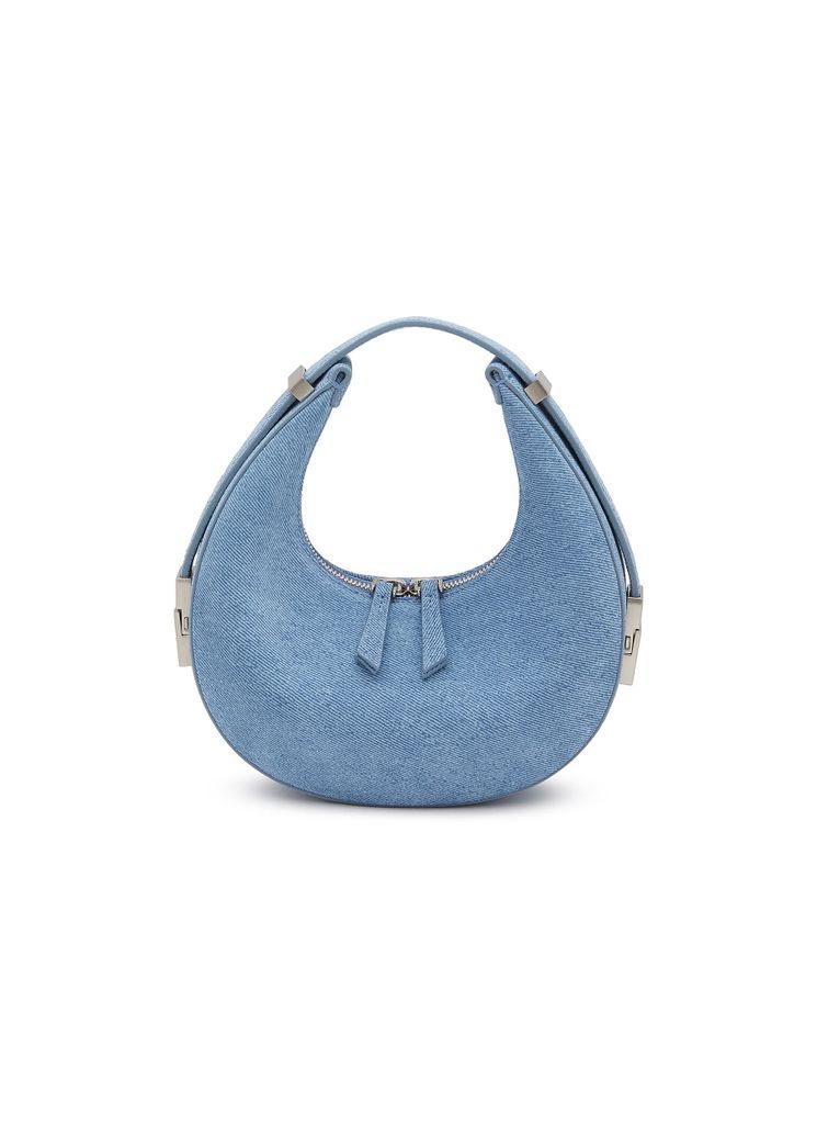 Mini ‘Toni' Adjustable Strap Denim Hobo Bag