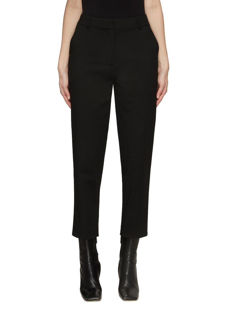 Flat Front Cropped Pants
