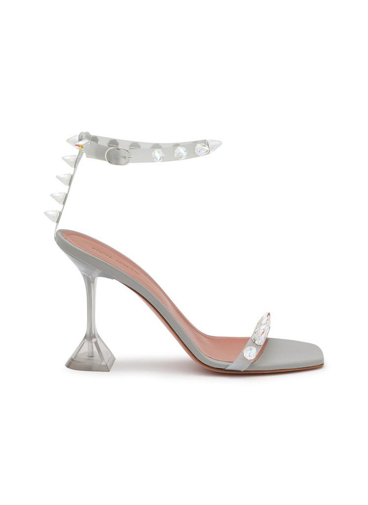 ‘Julia' 95Crystal Spike PVC Glass Sandal