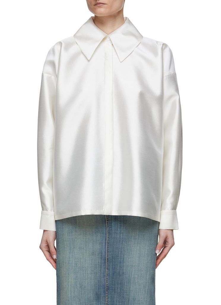 ‘Mikado' Satin Button Up Shirt