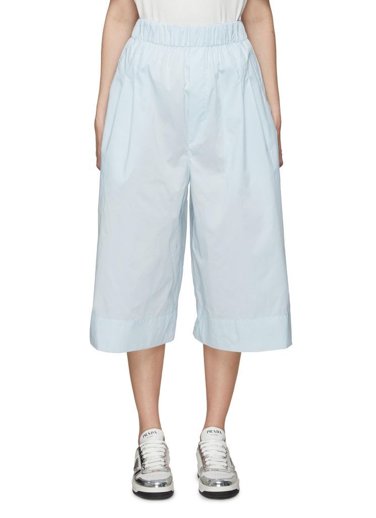 Elasticated Waist Wide Leg Culotte Pants