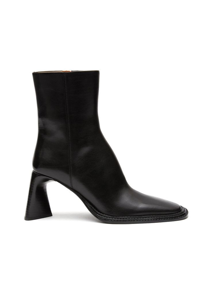 ‘Booker' Square Toe Leather Ankle Boots