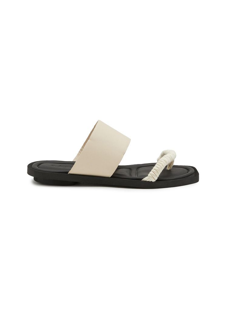 ‘Twist Double' Two Band Square Toe Sandals