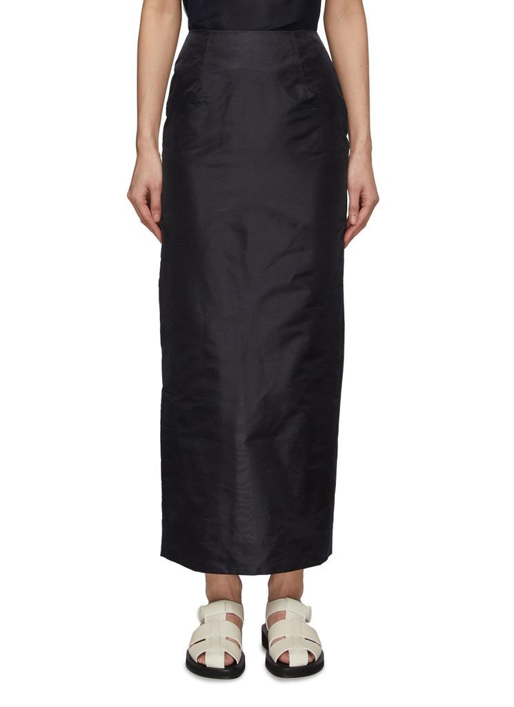 Gac Silk Straight Maxi Skirt