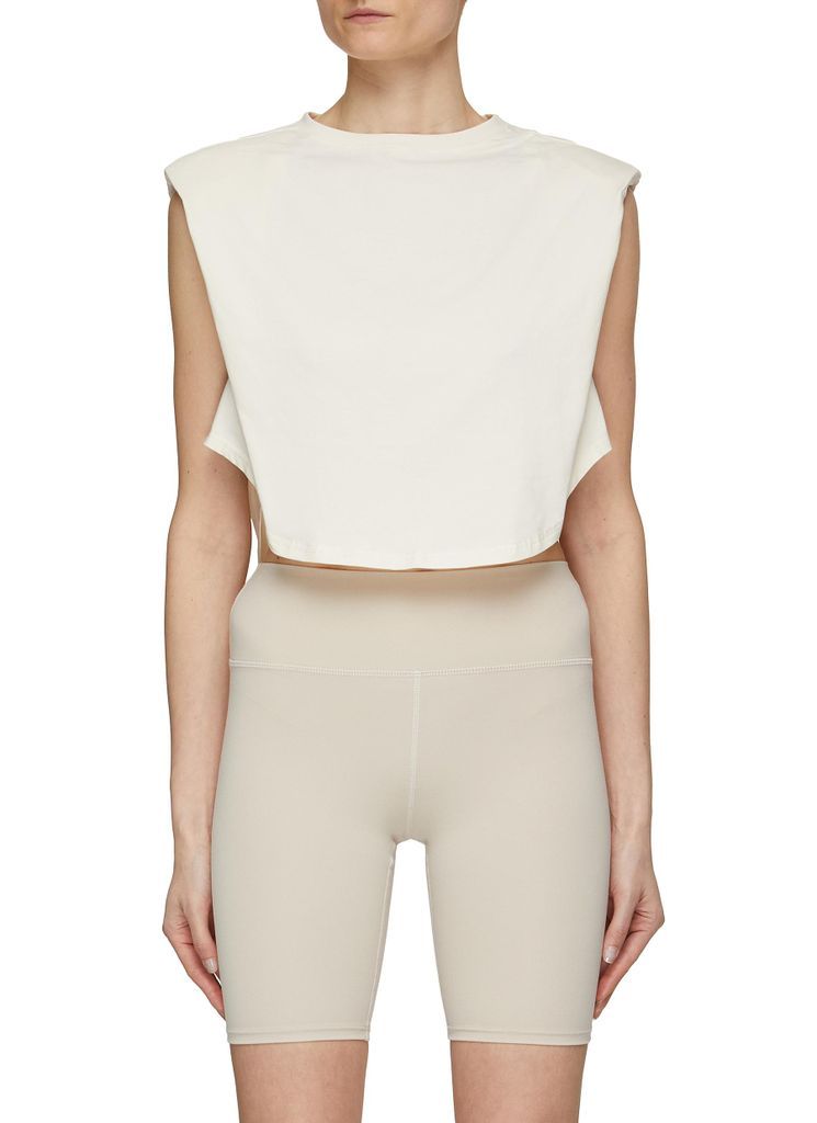 Dunes Sleeveless Cropped Muscle T-Shirt