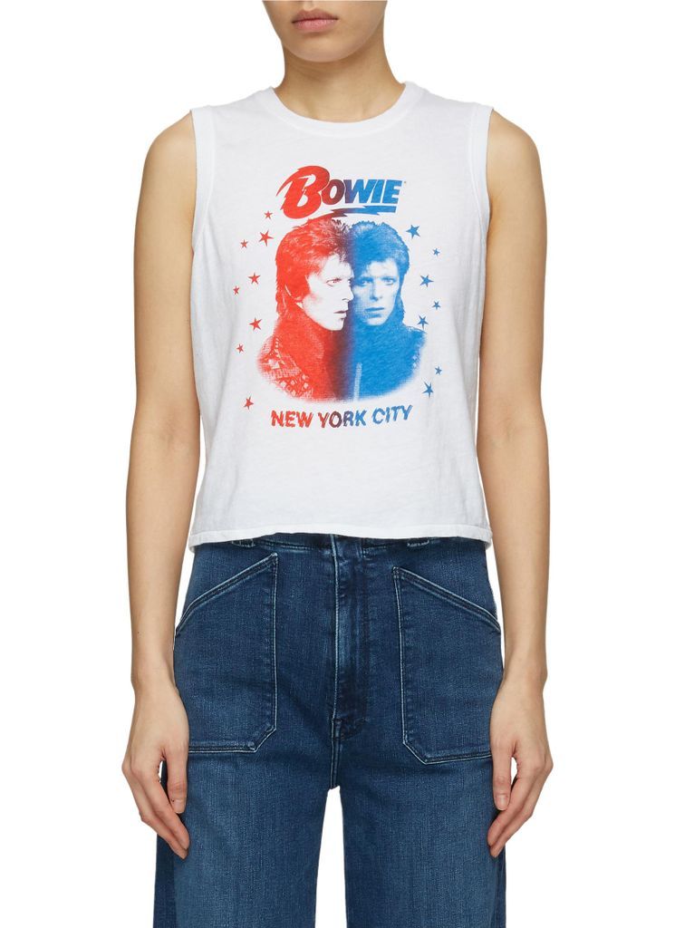 x Bowie® The Strong and Silent Type Print Tank Top