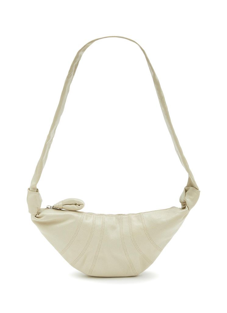 Small ‘Croissant' Coated Cotton Crossbody Bag