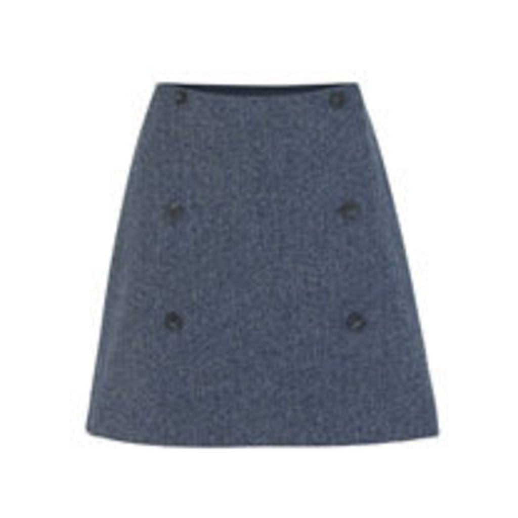 British Tweed Mini Wrap Skirt
