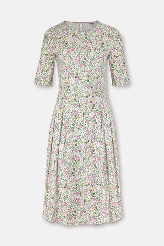 Hedge Rose Print Jersey Dress
