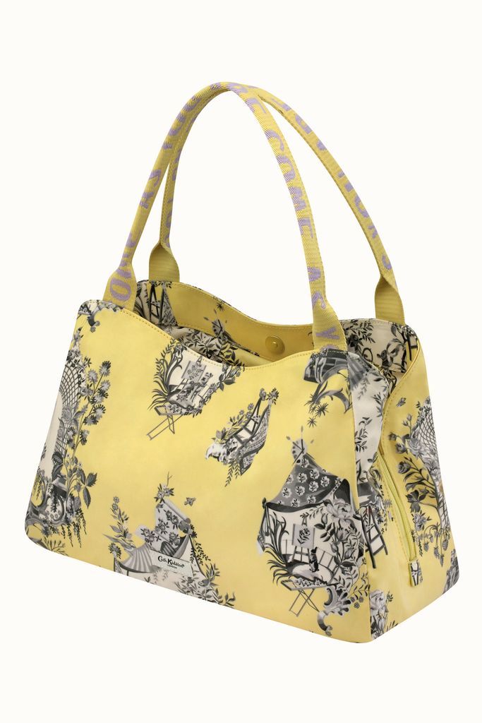 30 Years Toile The New Day Bag in Yellow, Bow & Pin