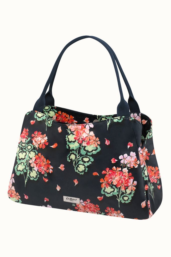 Geraniums The New Day Bag in Navy
