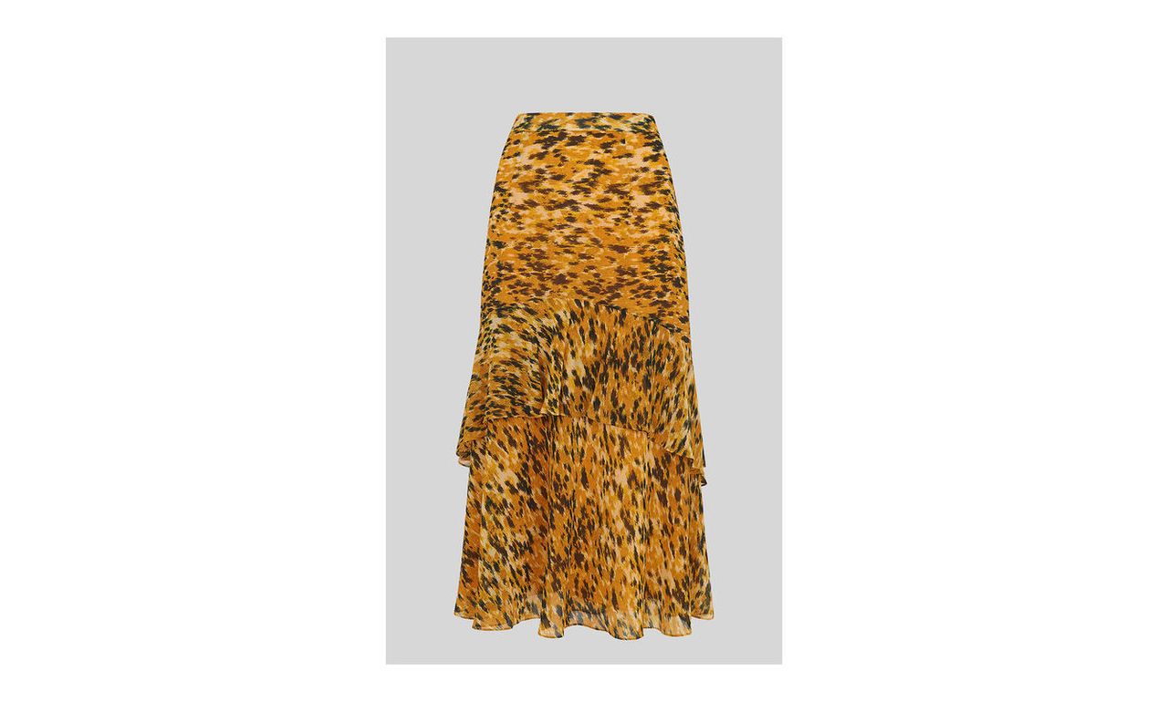 Ikat Animal Midi Skirt