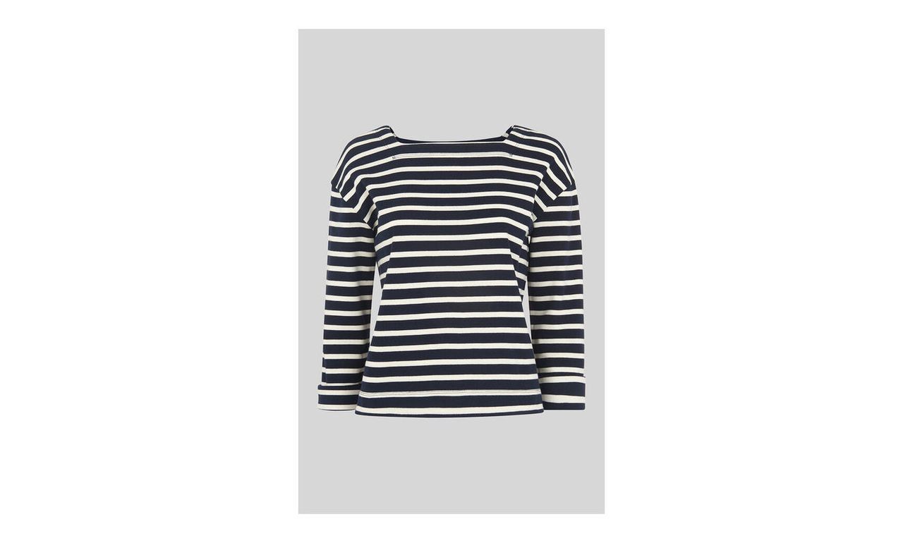 Breton Stripe Square Neck Top