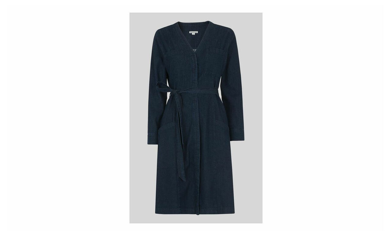 Sophie Tie Waist Denim Dress