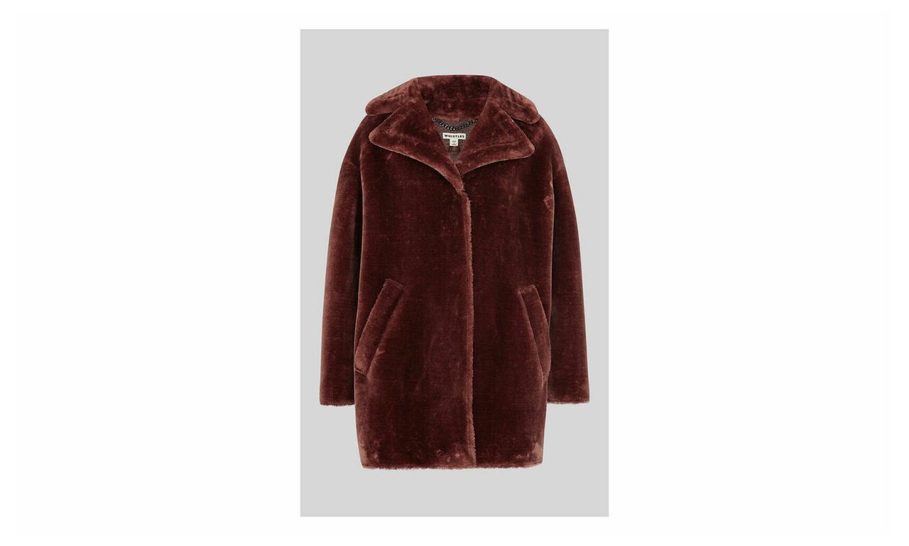 Faux Fur Cocoon Coat