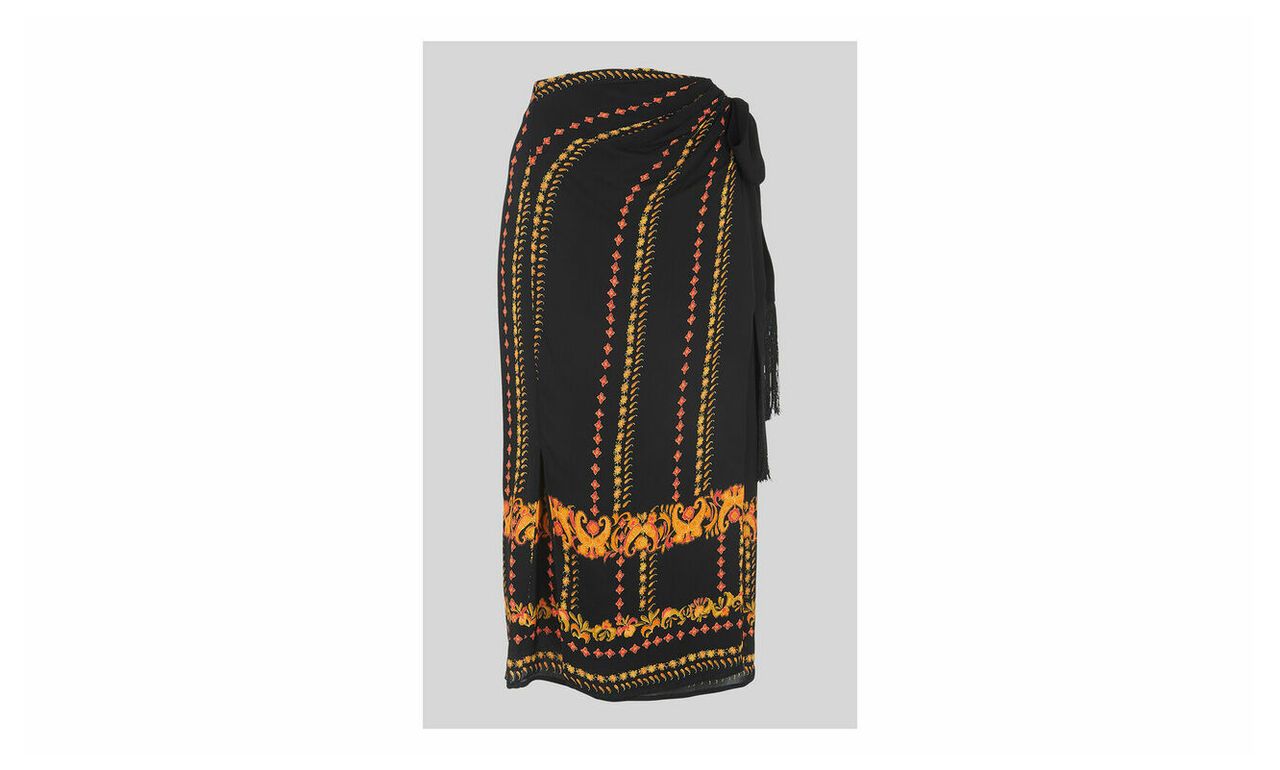 Paisley Scarf Sarong Skirt