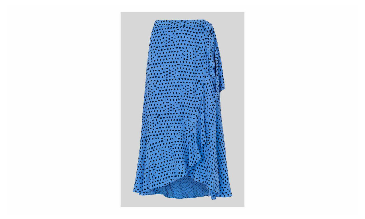 Lunar Spot Wrap Skirt