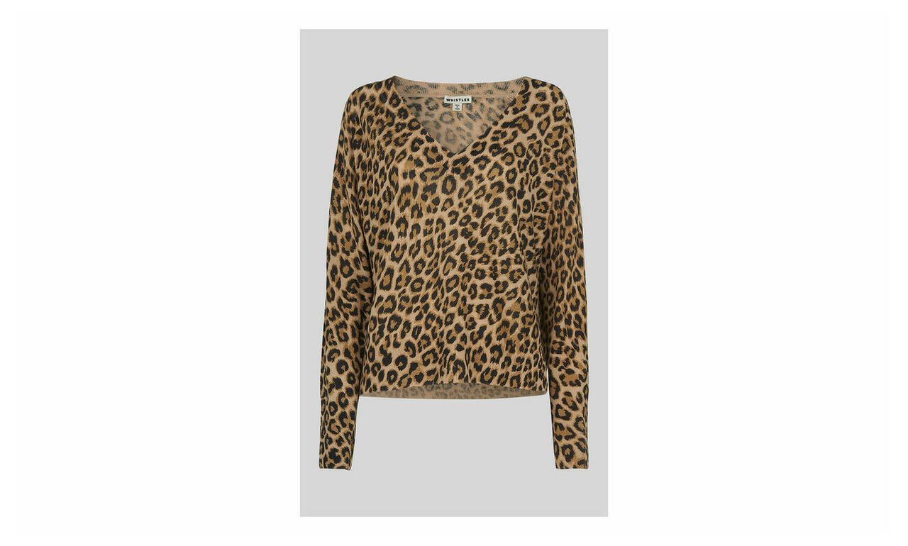 Leopard Print Linen Knit