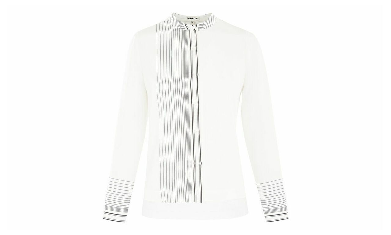 Maisy Stripe Silk Shirt