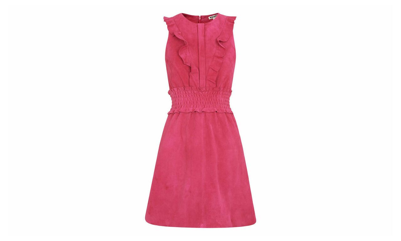 Louise Frill Suede Dress
